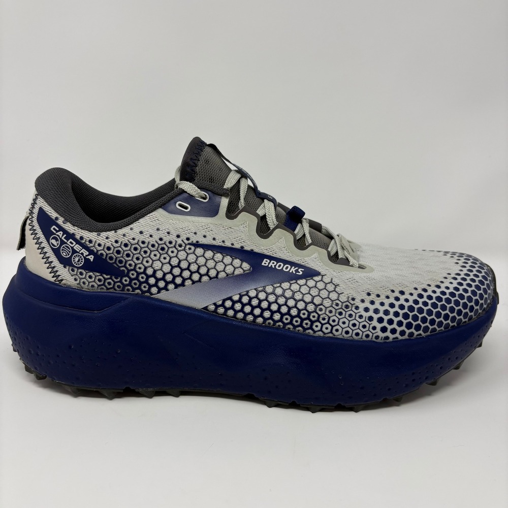 Brooks Caldera 6 Men's Size 9 Grey Blue Trail Running Shoes (1103791D071)